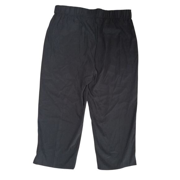 Eileen Fisher Womens Size Medium Elastic Waist Dress Pants Pockets Black Pull On - Picture 3 of 7